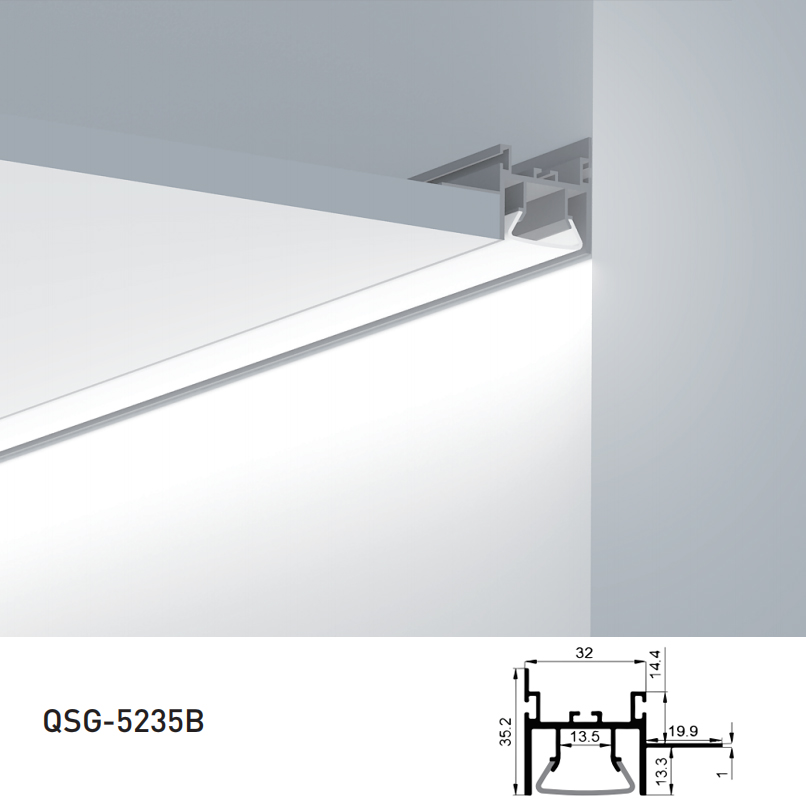 Drywall LED Channel Light Diffusers For 12mm COB LED Strip Drywall LED Channel Light Diffusers For 12mm COB LED Strip